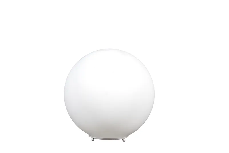 Luminária de Mesa Bola 42cm Vidro Branco