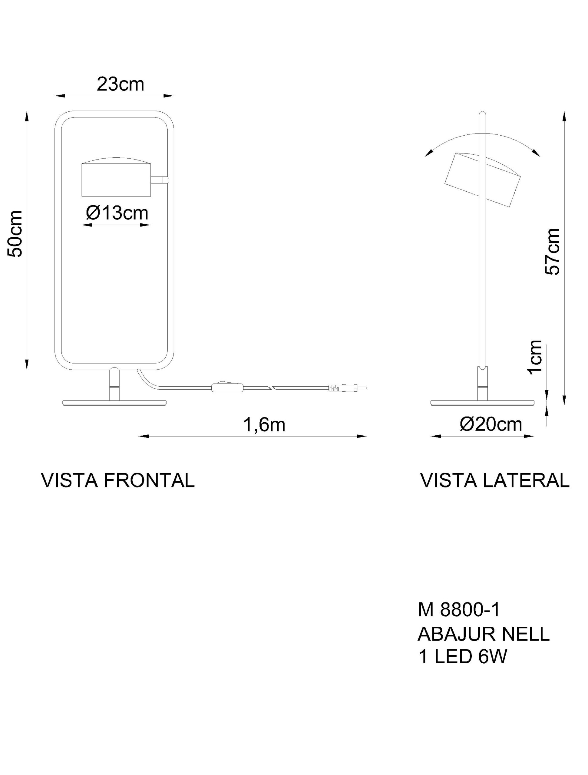 Abajur NELL - 1 FOCO