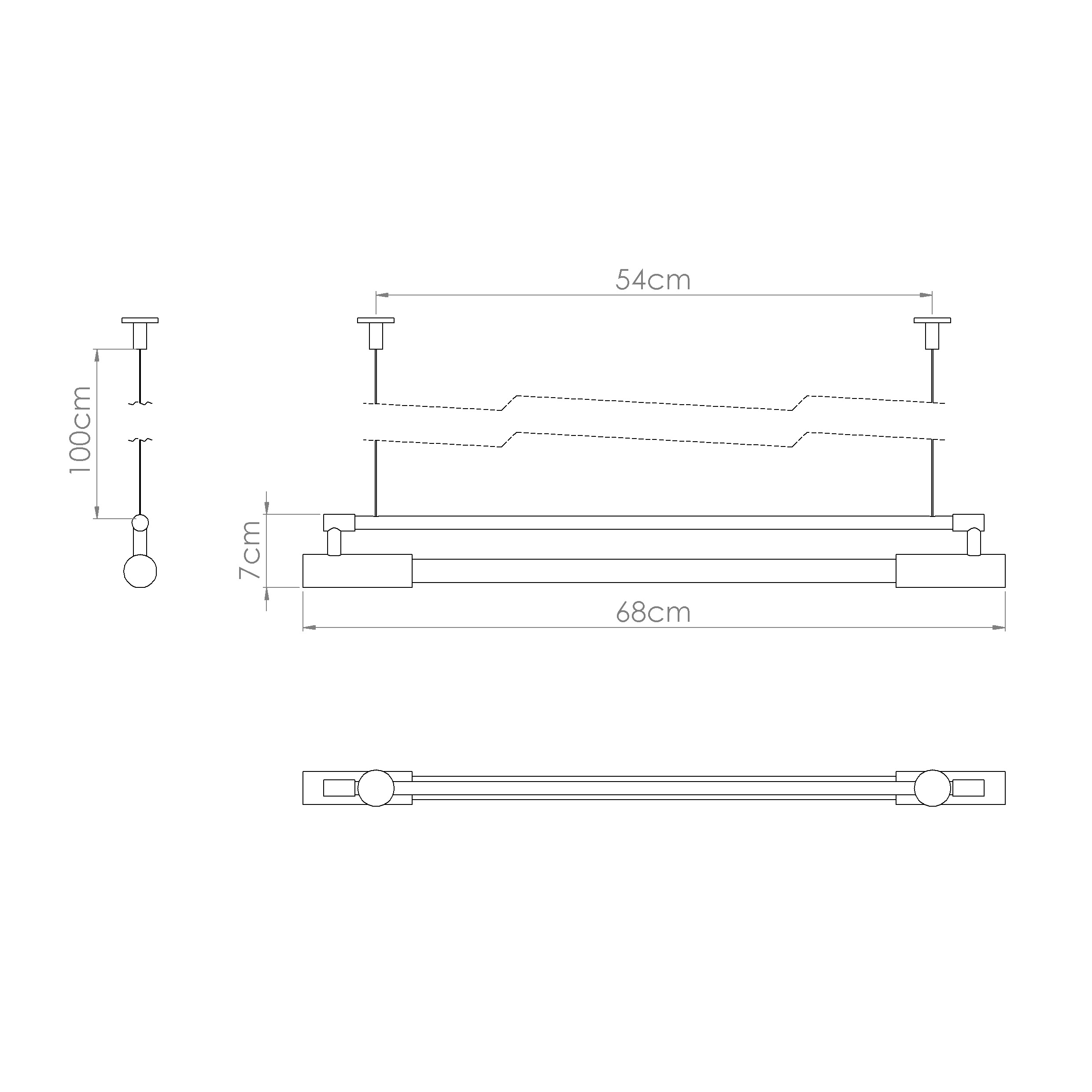 Pendente SLIM 60 - Latão