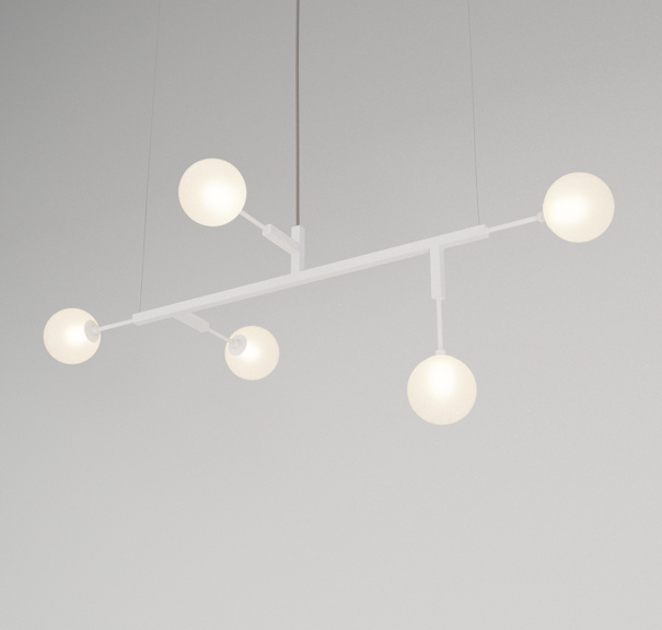 Lustre CINQUE 100 GLASS - Latão - Imagem 5