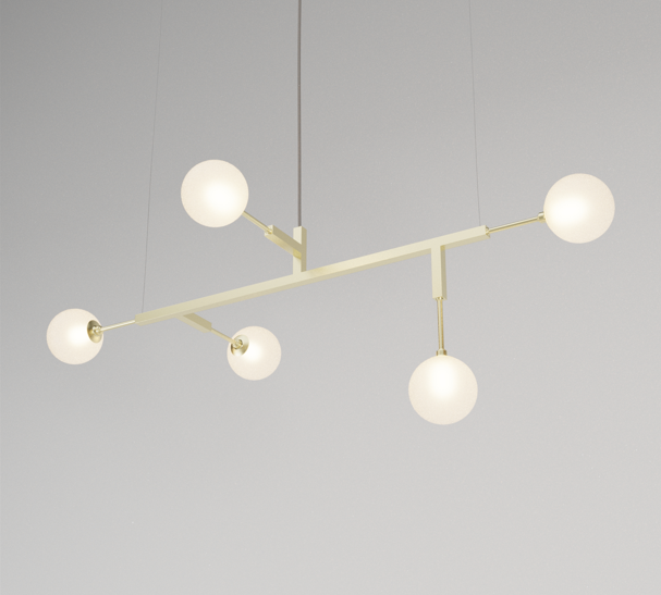Lustre CINQUE 100 GLASS - Latão - Imagem 8