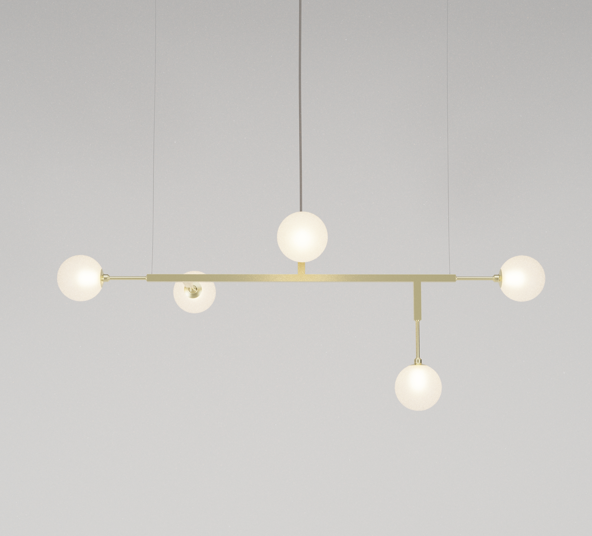Lustre CINQUE 100 GLASS - Latão - Imagem 9